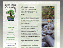 Tablet Screenshot of chicocreekcounseling.com